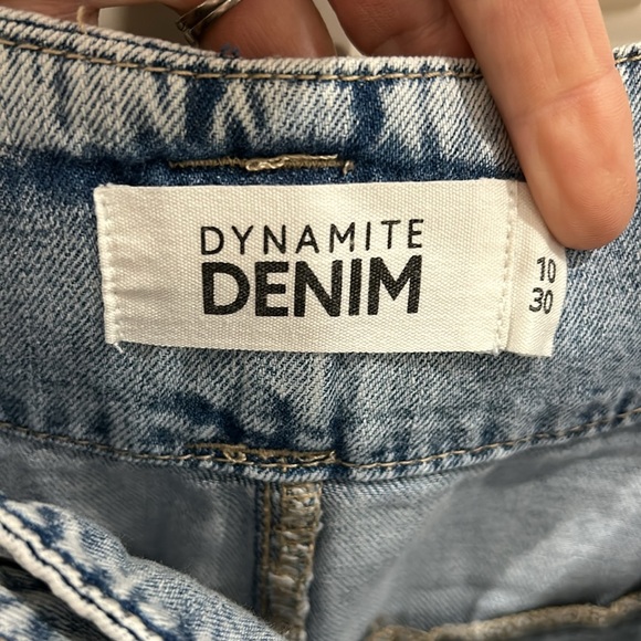 Denim Paper bag shorts - Picture 3 of 4